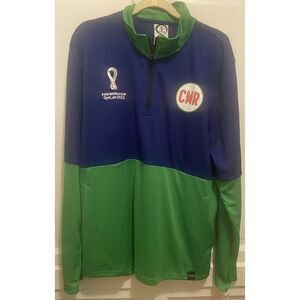 FIFA World Cup Soccer Qatar 2022 Cameroon Quarter Zip Up Jacket‎ Size XL NWT